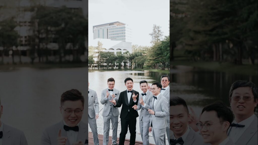 Celebrating wedding moments with the fun bridal party portraits