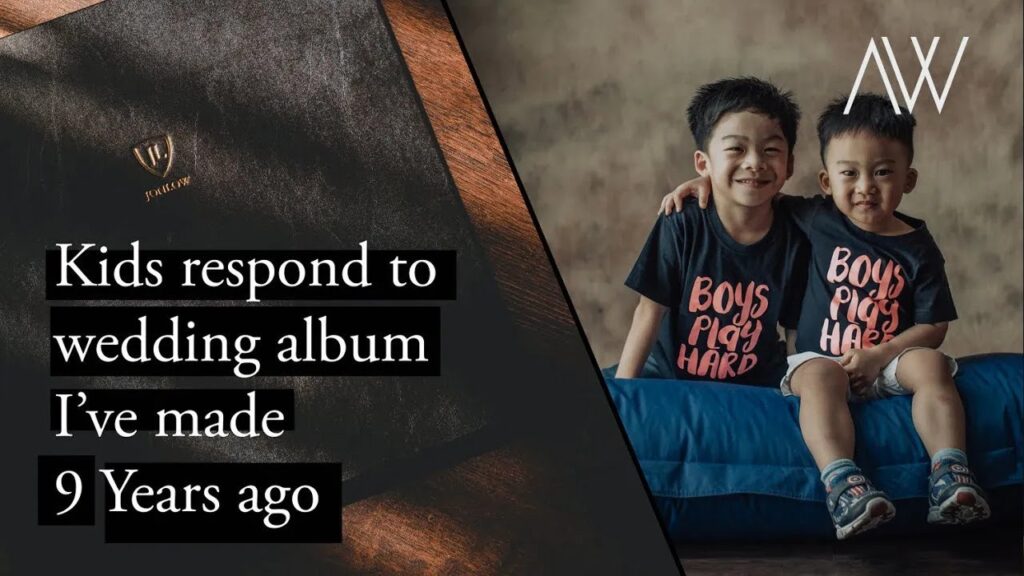 Kids respond to Wedding Album I created 9 years ago